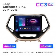 Штатна магнітола Teyes CC3 2k 4+32 Gb Jeep Cherokee 5 KL 2014-2018 10