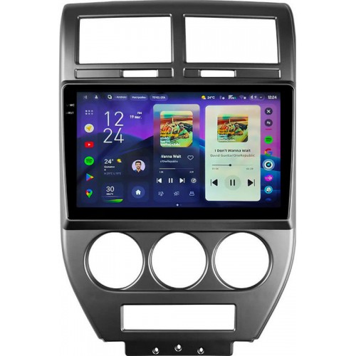 Штатна магнітола Teyes CC4 2k 6+64 Gb Jeep Compass 1 MK 2006-2010 10"