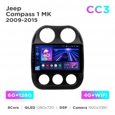 Штатна магнітола Teyes CC3 6+128 Gb Jeep Compass 1 MK 2009-2015 10