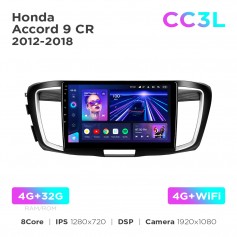 Штатна магнітола Teyes CC3L 4+32 Gb Honda Accord 9 CR 2012-2018 10"