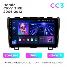 Штатная магнитола Teyes CC3 6+128 Gb 360° Honda CR-V 3 RE 2006-2012 9