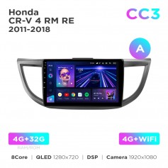 Штатная магнитола Teyes CC3 4+32 Gb Honda CR-V 4 RM RE 2011-2018 (A) 10"