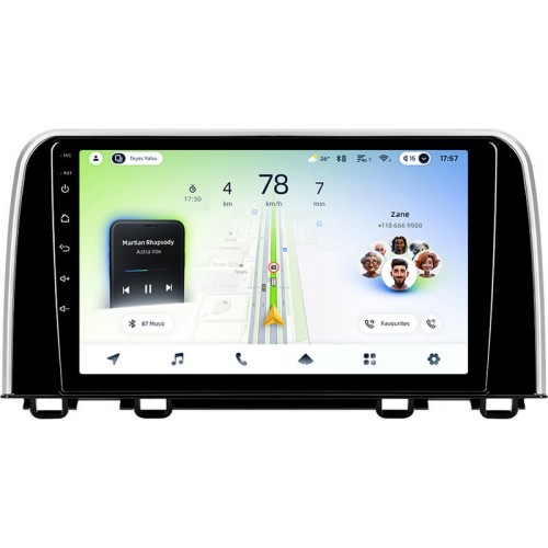 Штатная магнитола Teyes CC4L 6+64 Gb Honda CR-V 5 RT RW 2017-2022 9"