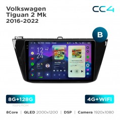 Штатна магнітола Teyes CC4 2k 8+128 Gb Volkswagen Tiguan 2 Mk 2016-2022 (B) 10"
