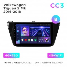 Штатна магнітола Teyes CC3 4+32 Gb Volkswagen Tiguan 2 Mk 2016-2018 (B) 10"