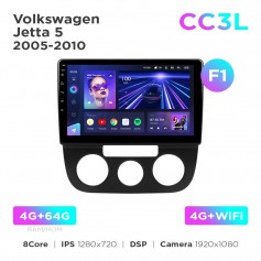 Штатна магнітола Teyes CC3L 4+64 Gb Volkswagen Jetta 5 2005-2010 (F1) 10"