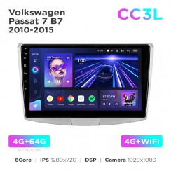 Штатная магнитола Teyes CC3L 4+64 Gb Volkswagen Passat 7 B7 2010-2015 10"