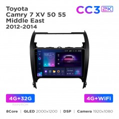 Штатна магнітола Teyes CC3 2k 4+32 Gb Toyota Camry 7 XV 50 55 Middle East 2012-2014 10