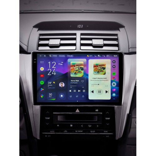 Штатная магнитола Teyes CC4 Pro 2k 12+256 Gb Toyota Camry 7 XV 50 55 2014-2017 (A) 10"