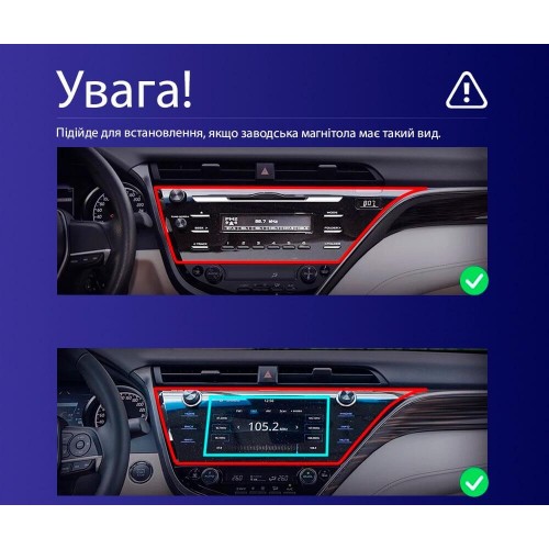 Штатная магнитола Teyes CC4L 4+64 Gb Toyota Camry 8 XV 70 2017-2020 10"