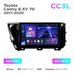 Штатная магнитола для Toyota Camry 8 XV 70 2017-2020 Teyes CC3L 4+32 Gb 10"