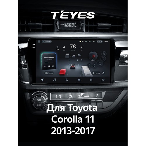 Штатна магнітола Teyes CC4 Pro 2k 12+256 Gb Toyota Corolla 11 Middle East 2013-2017 (A) 10"