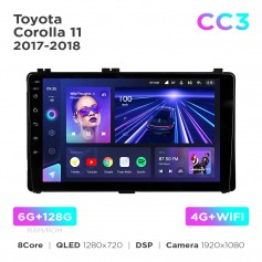 Штатна магнітола Teyes CC3 6+128 Gb Toyota Corolla 11 2017-2018 10