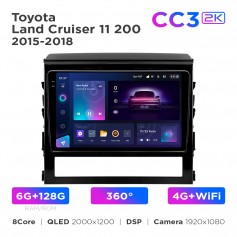 Штатная магнитола Teyes CC3 2k 6+128 Gb 360° Toyota Land Cruiser 11 200 2015-2018 9