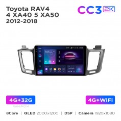 Штатна магнітола Teyes CC3 2k 4+32 Gb Toyota RAV4 4 XA40 5 XA50 2012-2018 10