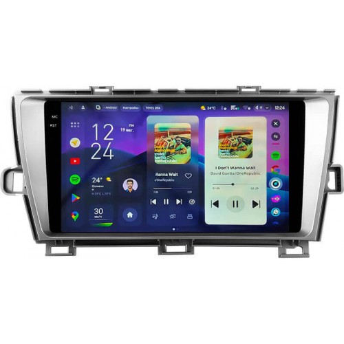 Штатная магнитола Teyes CC4 2k 8+128 Gb Toyota Prius XW30 2009-2015 9"