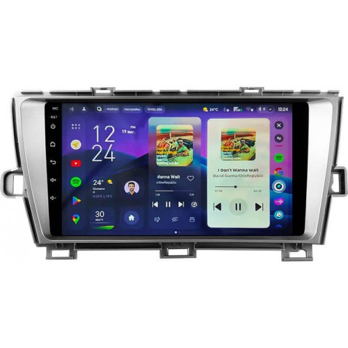 Штатна магнітола Teyes CC4 2k 8+128 Gb Toyota Prius XW30 2009-2015 9"