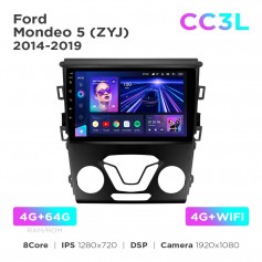 Штатная магнитола Teyes CC3L 4+64 Gb Ford Mondeo 5 (ZYJ) 2014-2019 9"