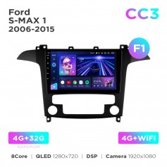 Штатна магнітола Teyes CC3 4+32 Gb Ford S-MAX 1 2006-2015 (F1) 9"