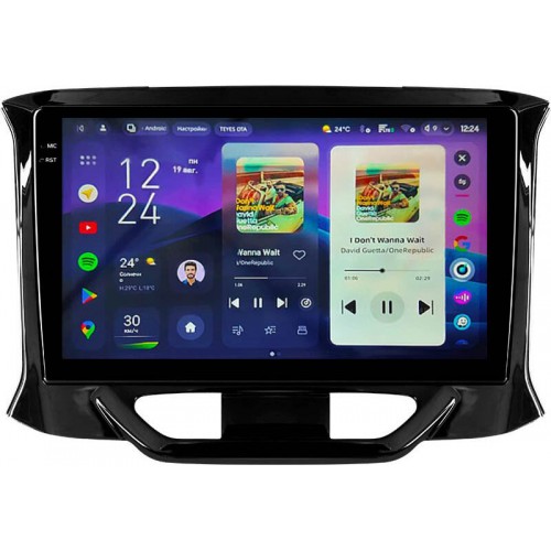 Штатная магнитола Teyes CC4 Pro 2k 12+256 Gb LADA Xray 2015-2019 9"