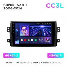 Штатная магнитола Teyes CC3L 4+64 Gb Suzuki SX4 1 2006-2014 9"