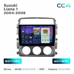 Штатна магнітола Teyes CC4 2k 8+128 Gb Suzuki Liana 1 2004-2008 9"