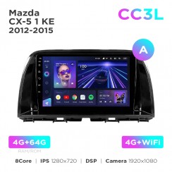 Штатная магнитола Teyes CC3L 4+64 Gb Mazda CX-5 1 KE 2012-2015 (A) 9"