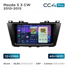 Штатная магнитола Teyes CC4 Pro 2k 12+256 Gb Mazda 5 3 CW 2010-2015 9"