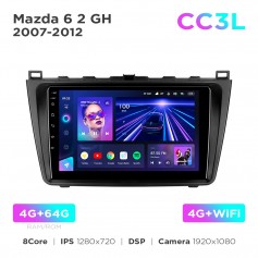 Штатная магнитола Teyes CC3L 4+64 Gb Mazda 6 2 GH 2007-2012 9"