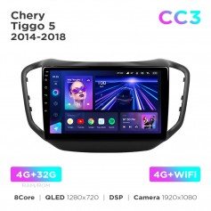 Штатна магнітола Teyes CC3 4+32 Gb Chery Tiggo 5 2014-2018 10"