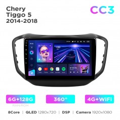 Штатна магнітола Teyes CC3 6+128 Gb 360° Chery Tiggo 5 2014-2018 10