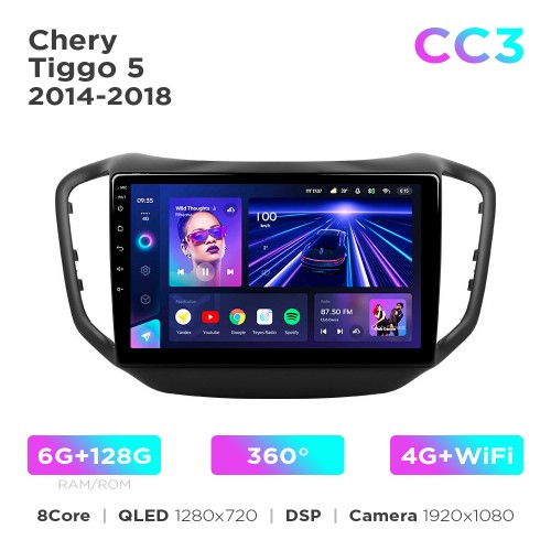 Штатная магнитола Teyes CC3 6+128 Gb 360° Chery Tiggo 5 2014-2018 10