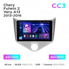 Штатна магнітола Teyes CC3 4+32 Gb Chery Fulwin 2 / Very A13 2013-2016 (F1) 9"