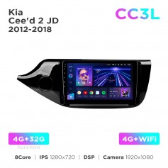 Штатна магнітола Teyes CC3L 4+32 Gb Kia Cee'd 2 JD 2012-2018 9