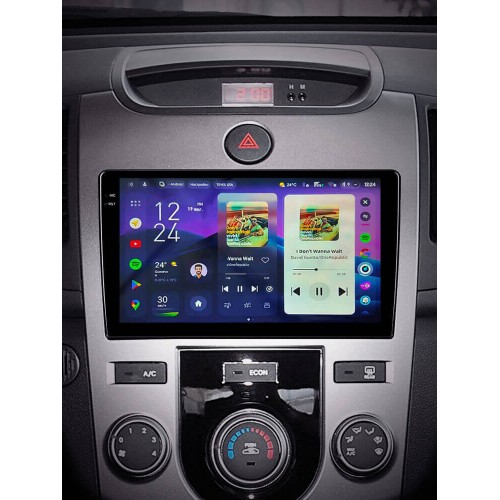 Штатная магнитола Teyes CC4 Pro 2k 12+256 Gb Kia Cerato 2 TD 2008-2013 (F1) 9"
