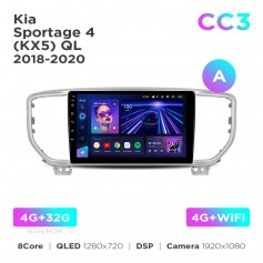 Штатна магнітола Teyes CC3 4+32 Gb Kia Sportage 4 QL 2018-2022 (A) 9"