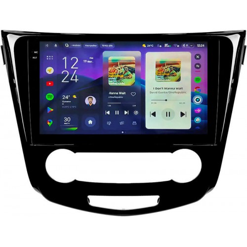 Штатная магнитола Teyes CC4 Pro 2k 12+256 Gb Nissan Qashqai / X-Trail 3 T32 2013-2022 Manual air conditioning (F1) (C) 10"