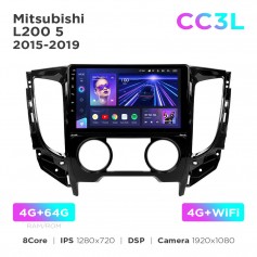 Штатная магнитола Teyes CC3L 4+64 Gb Mitsubishi L200 5 2015-2019 Manual air conditioning (F1) 9"