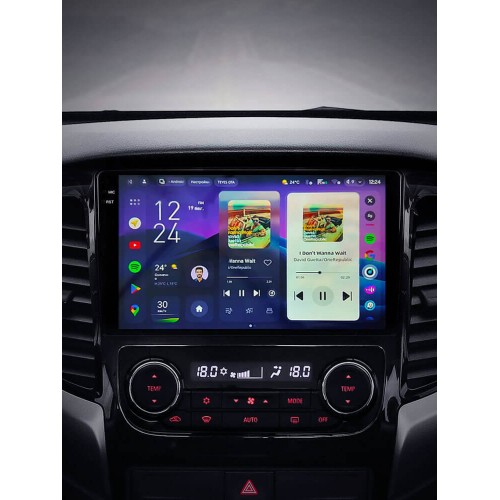 Штатная магнитола Teyes CC4 2k 6+64 Gb Mitsubishi L200 5 2015-2019 Automatic air conditioning (F2) 9"
