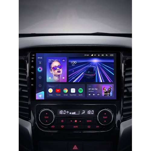 Штатная магнитола для Mitsubishi L200 5 2015-2019 Automatic air conditioning (F2) Teyes CC3L 4+32 Gb 9"
