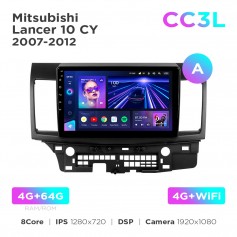 Штатна магнітола Teyes CC3L 4+64 Gb Mitsubishi Lancer 10 CY 2007-2012 (A) 10"
