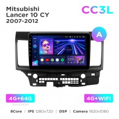 Штатна магнітола Teyes CC3L 4+64 Gb Mitsubishi Lancer 10 CY 2007-2012 (A) 10"