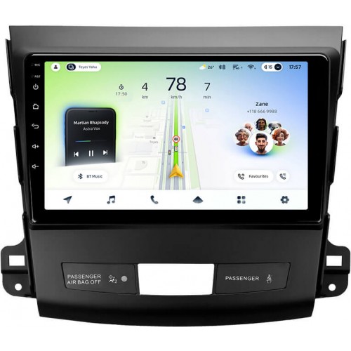 Штатная магнитола Teyes CC4L 6+64 Gb Mitsubishi Outlander 2 CW0W 2005-2013 / Citroen C-Crosser 1 2007-2013 / Peugeot 4007 2007-2012 (A) 9"