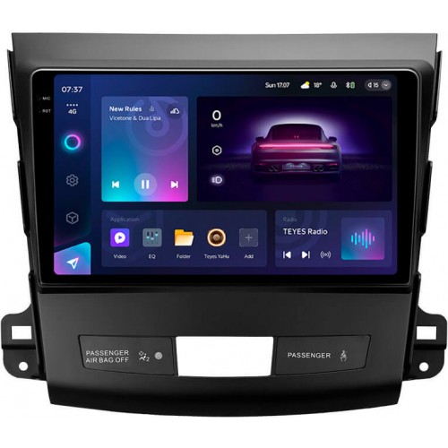 Штатна магнітола Teyes CC3 2k 4+32 Gb Mitsubishi Outlander 2 CW0W 2005-2013 / Citroen C-Crosser 1 2007-2013 / Peugeot 4007 2007-2012 (B) 9"