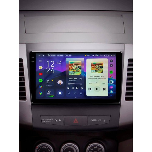 Штатна магнітола Teyes CC4 Pro 2k 8+128 Gb Mitsubishi Outlander 2 CW0W 2005-2013 / Citroen C-Crosser 1 2007-2013 / Peugeot 4007 2007-2012 (B) 9"