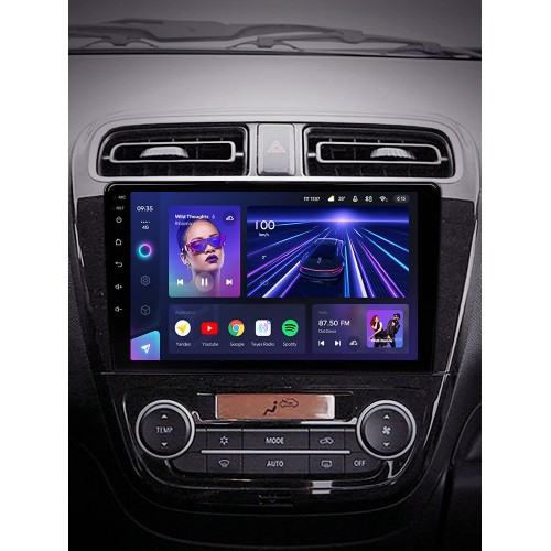 Штатная магнитола Teyes CC3 4+64 Gb Mitsubishi Mirage 6 2012-2018 9"