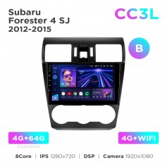 Штатная магнитола Teyes CC3L 4+64 Gb Subaru Forester 4 SJ 2012-2015 (B) 9"