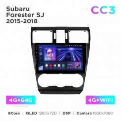 Штатная магнитола Teyes CC3 4+64 Gb Subaru Forester SJ 2015-2018 9