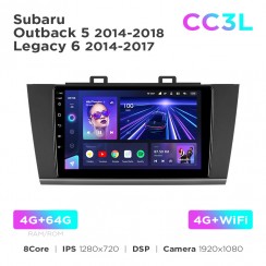Штатная магнитола Teyes CC3L 4+64 Gb Subaru Outback 5 2014-2018 / Legacy 6 2014-2017 9"