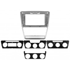 Переходная рамка под Skoda Octavia 2 A5 2008-2013 Silver 10"